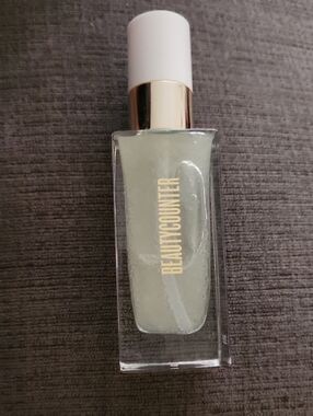 Beautycounter Serum Bottle in Mint with White and Gold Cap